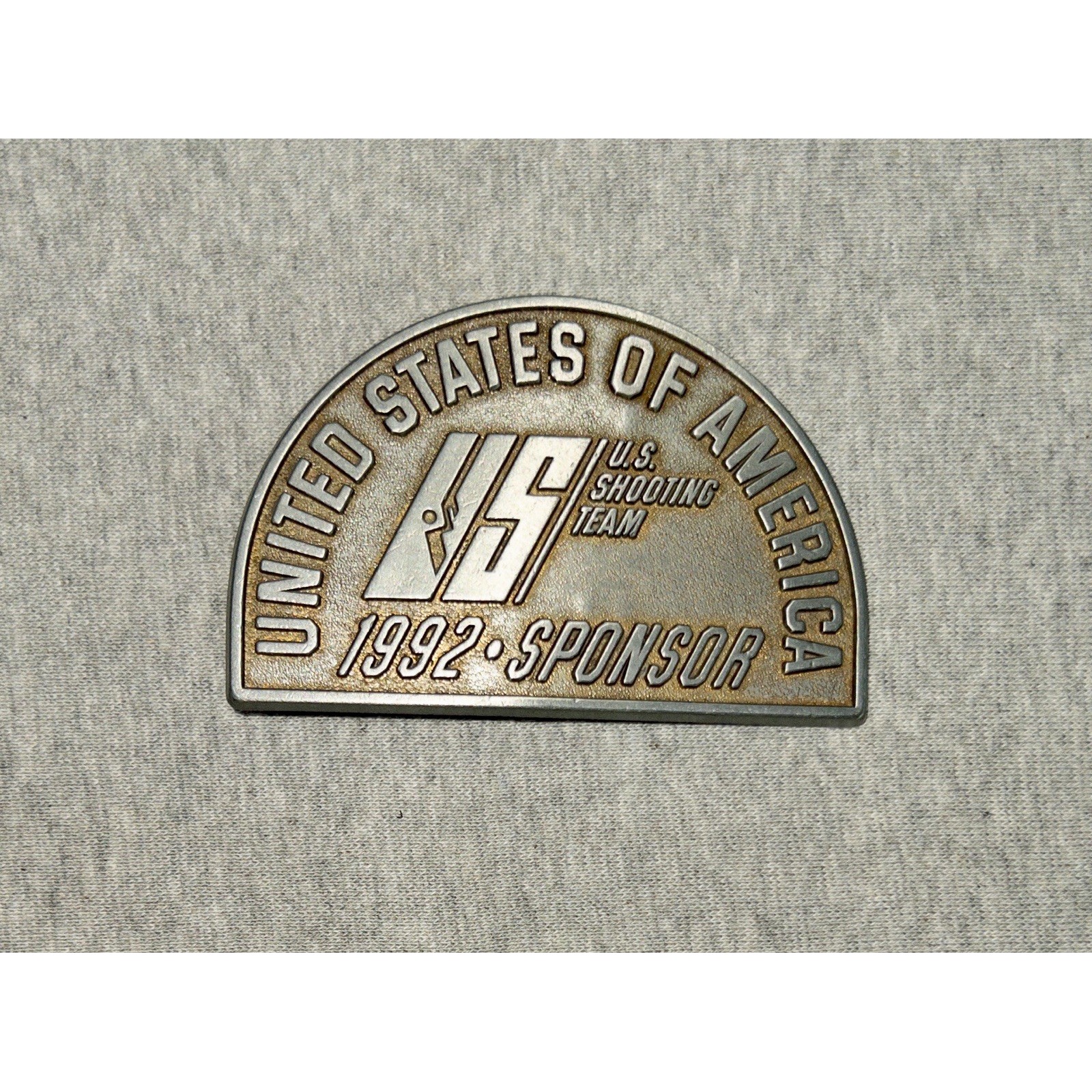 Vintage 1992 US Shooting Team Belt Buckle United States Of America Silver Vintage 1992 US Shooting Team Belt Buckle United States Of America Silver